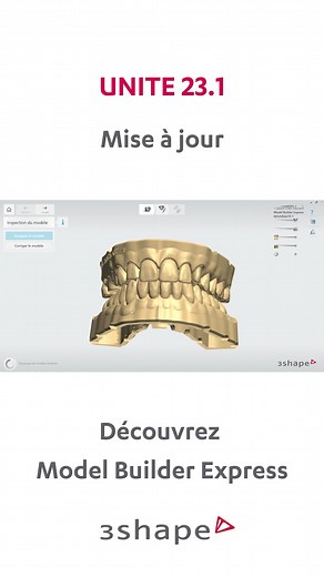 Découvrez Model Builder Express 🥳 La nouvelle fonctionnalité est disponible dès maintenant avec la dernière mise à jour UNITE ! 😉 Plus d'infos 👉 contactez nous #3shape #3shapefrance #3shapeunite #modelbuilderexpress | 3Shape France