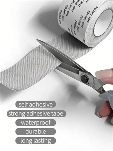 2 Rolls 2m 79In X 5.08cm Heavy Duty Fiberglass Screen Repair Tape Black Mesh Patch Kit Window Screen Fix Tape Waterproof Tear Repair Anti Insect Mosquito Screen Repair Tape For Outdoor Patio Door Home Use | SHEIN