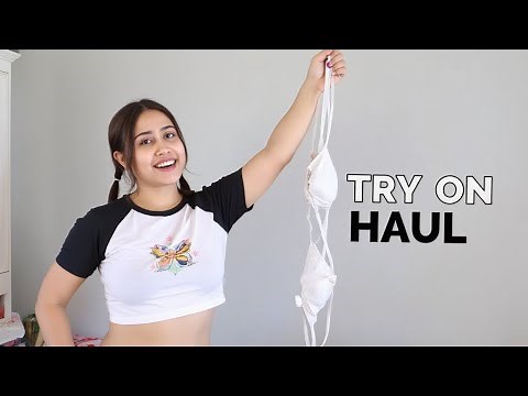 4K Transparent Lingerie Try-On Haul Micro Bikini Review
