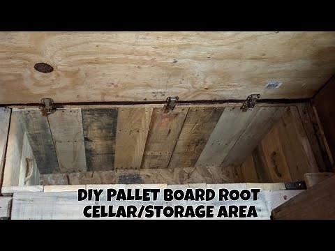 DIY Pallet Board Root Cellar/ Storage for Crawl Space