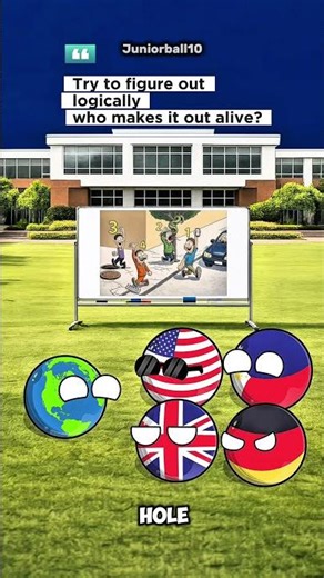 Try to figure out logically who makes it out alive #countryballs