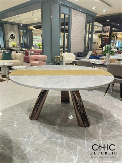 1.5K views · 11 reactions | Elegant Modern Round Dining Table 懶...