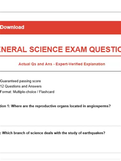 GENERAL SCIENCE EXAM QUESTIONS 2026 🔬🧪📚 | 100 Practice Questions & Answers to Pass Fast! 🚀🔥 Ready to PASS your General Science exam in 2026? 🎯 This ultimate General Science practice test video covers high-yield exam questions with clear answers and explanations to help you score higher with confidence 💯✨ Inside this powerful science review, you’ll master: 🧪 Biology exam questions (cells, genetics, human body, ecology) ⚡ Physics practice questions (motion, force, energy, electricity) 🌡 C