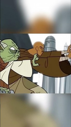 Master Yoda & Mace Windu Vs Droid Army in Star Wars 2003