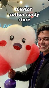 Polar Playground is a dessert store that makes custom cotton candy right in front of you. You can choose from a daily list of characters that changes. The line can be kind of long but that’s because each piece is made by hand with multiple steps. But that makes it fun to watch. Some are more complex than others. I chose a kirby (cause it seemed appropriate) and it was one of the easier builds. They use cotton candy as well as other sweets, like Kirby’s eyes were oreos! Its fun for everyone even