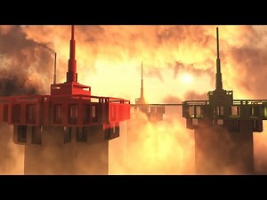 Doomspire with volumetric particles clouds
