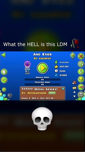 What is this LDM 😂 #geometrydash #gd #gaming #games #gameplay #music #shorts #zoink #extremedemon