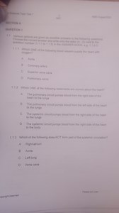 Multiple Choice Questions on the Heart and Circulation1.1.1 W... | Filo