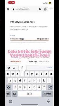 Tutorial cara membuat blogger untuk pemula
