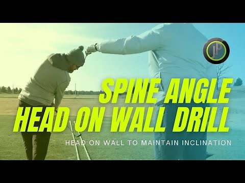 MAINTAIN GOLF SWING SPINE ANGLE DRILL