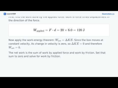 SPH4U-C2.1 · Work and the Work-Energy Theorem