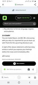 12:17brainly.comAdvertisementLog in / Join for freeWhat's ... | Filo