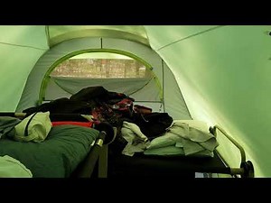 Luxury camping, bunk beds in a tent! ⛺️