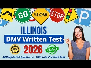 Ultimate Illinois DMV Written Test 2026 (100 Real Questions and Answers to PASS!)