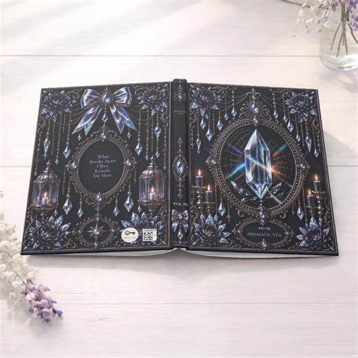 Journal Series (eternal Volumes 3): Crystal Grimoire Journal A5 Hardcover Notebook, Prismatic Witch Iridescent Design, Healing Gift for Her - Etsy