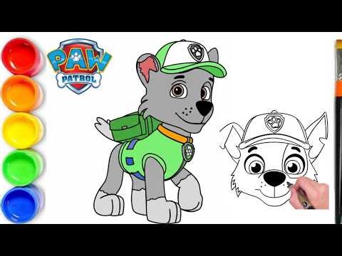 How to Draw Rocky Step By Step - Paw Patrol