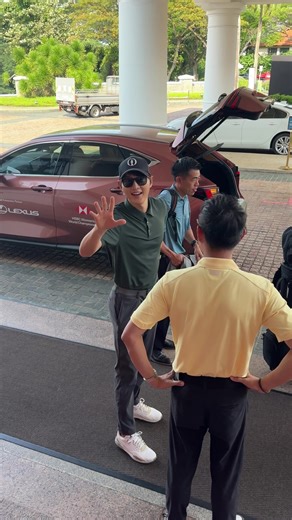 R&A Global Golf Development Ambassador Song Joong Ki dropping by again 🤭🤝 #HWWCGolf