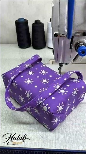 Satisfying Mini Bag Sewing 🧵#patternmaking #sewingtips #diy