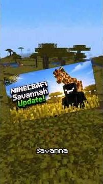 MINECRAFT SAVANNA UPDATE? (CONCEPT)