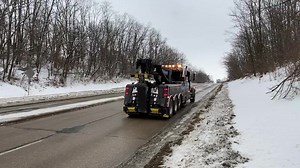 28K views · 138 reactions | Highway 63 North is closed after a Mack truck carrying farm equipment struck an overhead bridge. Ottumwa Police and a tow truck are now on scene. | KYOU TV | Facebook