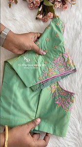 Beautiful machine embroidery designs 🪷✨#blousedesigns #machineembroidery #embroiderydesign