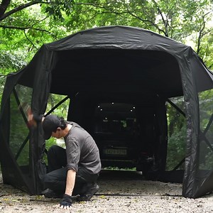 Cozy Solo Camping in the Rain with Land Rover Defender | Camping Videos
