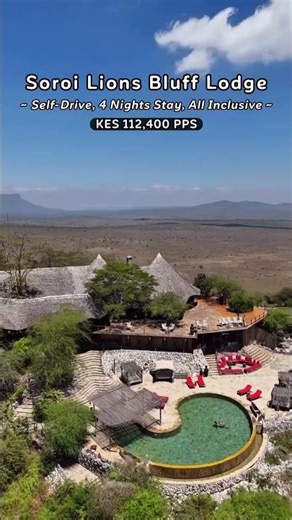 5 Days Tsavo Luxury Escape - Soroi Lions Bluff Lodge #travel #travelkenya #wildlife #fyp