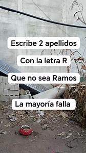 Escribe 2 apellidos con la letra R 🙂 #reelsviral #fypシ゚viralシ | mí país