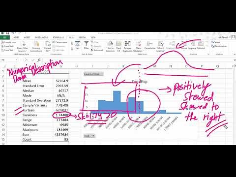 Analyzing and Interpreting the Skewness and Kurtosis of a Histogram
