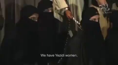 Yezidi and Christian women kidnapped and sold as slaves by Islamists.This is the reality some want to import, isn't it?