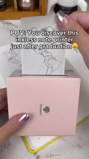✍️change your student life - Best sticker printer. #phomemo#phomemostickerprinter#student#studytok#note#homework#giftideas#amazonfinds#fyp