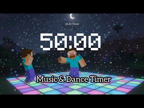 Minecraft Dancing Countdown ⏱️ 50 Minutes | Relax • Study • Play