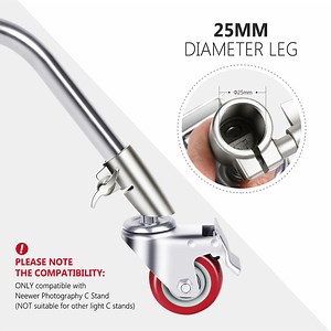 NEEWER 3 Pack Professional Swivel Caster Wheels Set