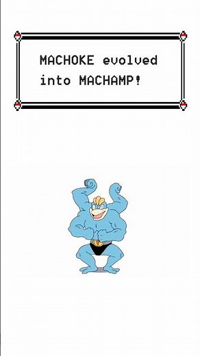 Machop Evolves! - Pokemon Evolution Animation #shorts