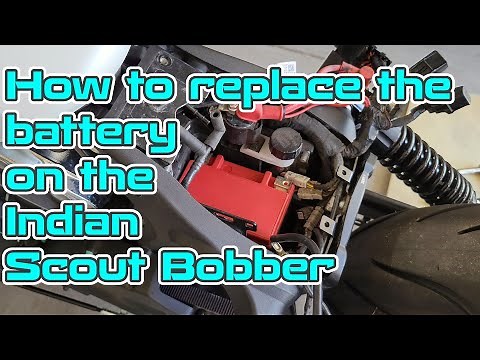 How to replace the battery on an Indian Scout Bobber