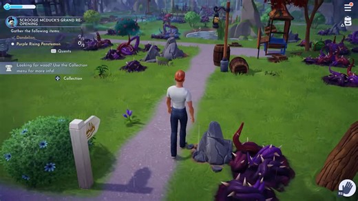 Where to find Purple Rising Penstemon in Disney Dreamlight Valley