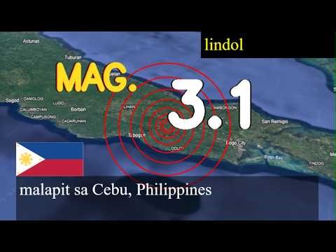 lindol malapit sa Cebu, Pilipinas live updates ngayon : 3.1 magnitude na lindol tumama malapit sa C
