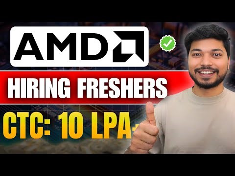 VLSI Jobs 2025 🔥 AMD Hiring Electronics & Electrical Freshers | Apply Now