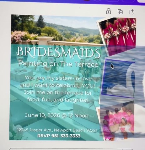 Invitation for Bachelorette Party Save the Date Wedding Planner Template - Etsy