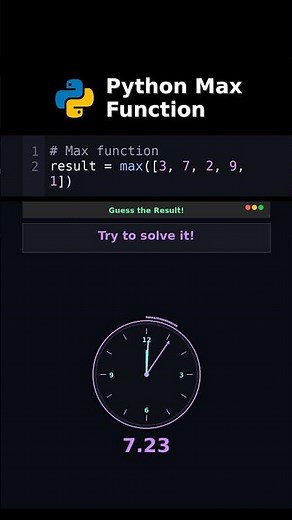 Python Max Function Revealed #pythontricks