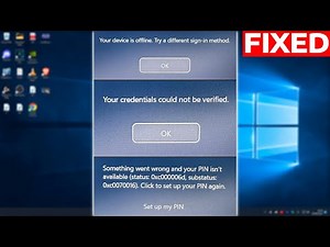 How To Fix Your Device is Offline Try a Different Sign In Method Error in Windows