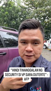 23K views · 78 reactions | “Mandato ng AFP na bigyang seguridad ang Bise Presidente” - AFP #VPSaraDuterte #Duterte #ArmedForcesOfThePhilippines | Glen Juego - Reporter Dad | Facebook