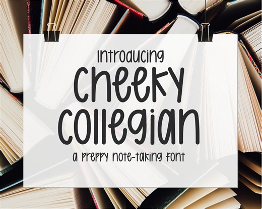 Cheeky Collegian Font: Handwritten Note-taking Font (TTF OTF) (digital Download) - Etsy