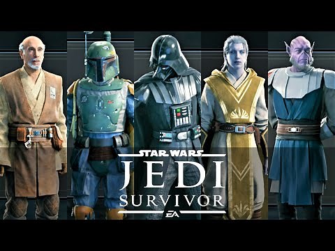 Star Wars Jedi Survivor - All Character Databanks (PS5 60FPS)