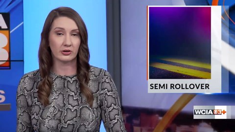 WB I-74 reopens near Farmer City after semi rollover