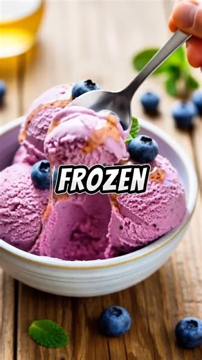 Healthy Blueberry Yogurt Ice Cream 🍦 Creamy & Easy Recipe!