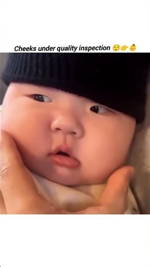 Those cheeks are so chubby even gravity wants to play with them 🥹Officially the most squishable face