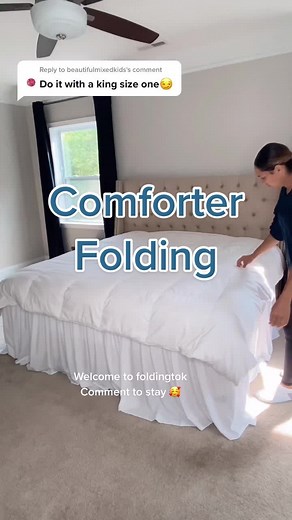 How to Fold a King Size Comforter Easily