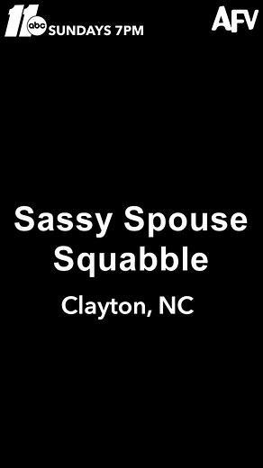 328K views · 2.7K reactions | Their spouse spat is our LOL 藍 Watch this Clayton, NC couple on America's Funniest Home Videos tonight at 7! www.abc11.com/18116533 | ABC11 WTVD | Facebook