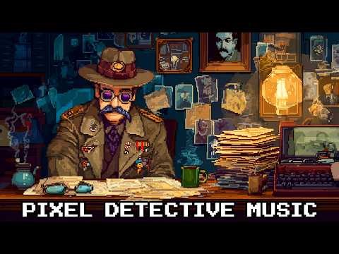 8-Bit Detective Music 🕵️ Pixel Noir Suspense & Investigation Background Music (Copyright Free Music)